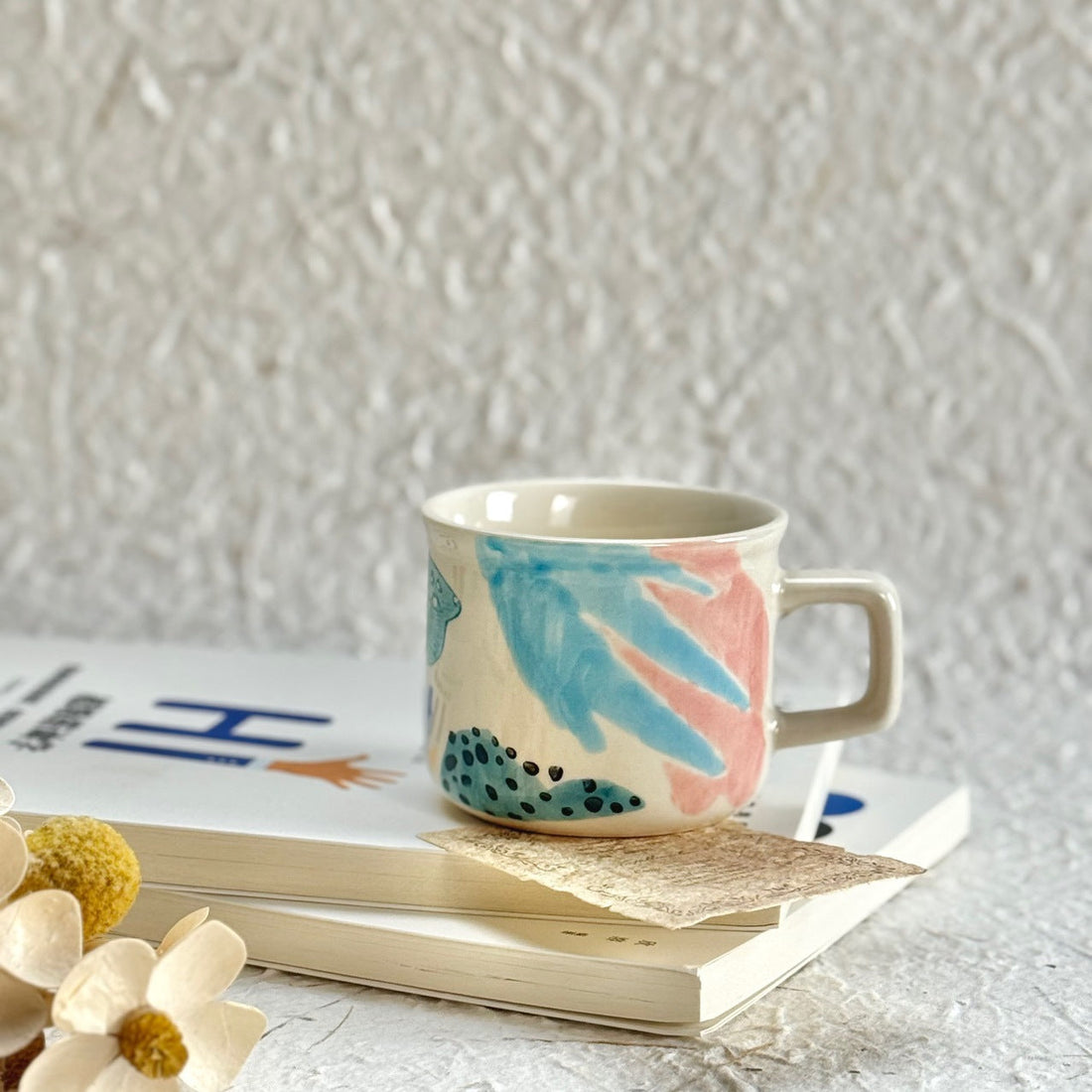 Hand-Painted Underglaze Espresso Cup – 150ml