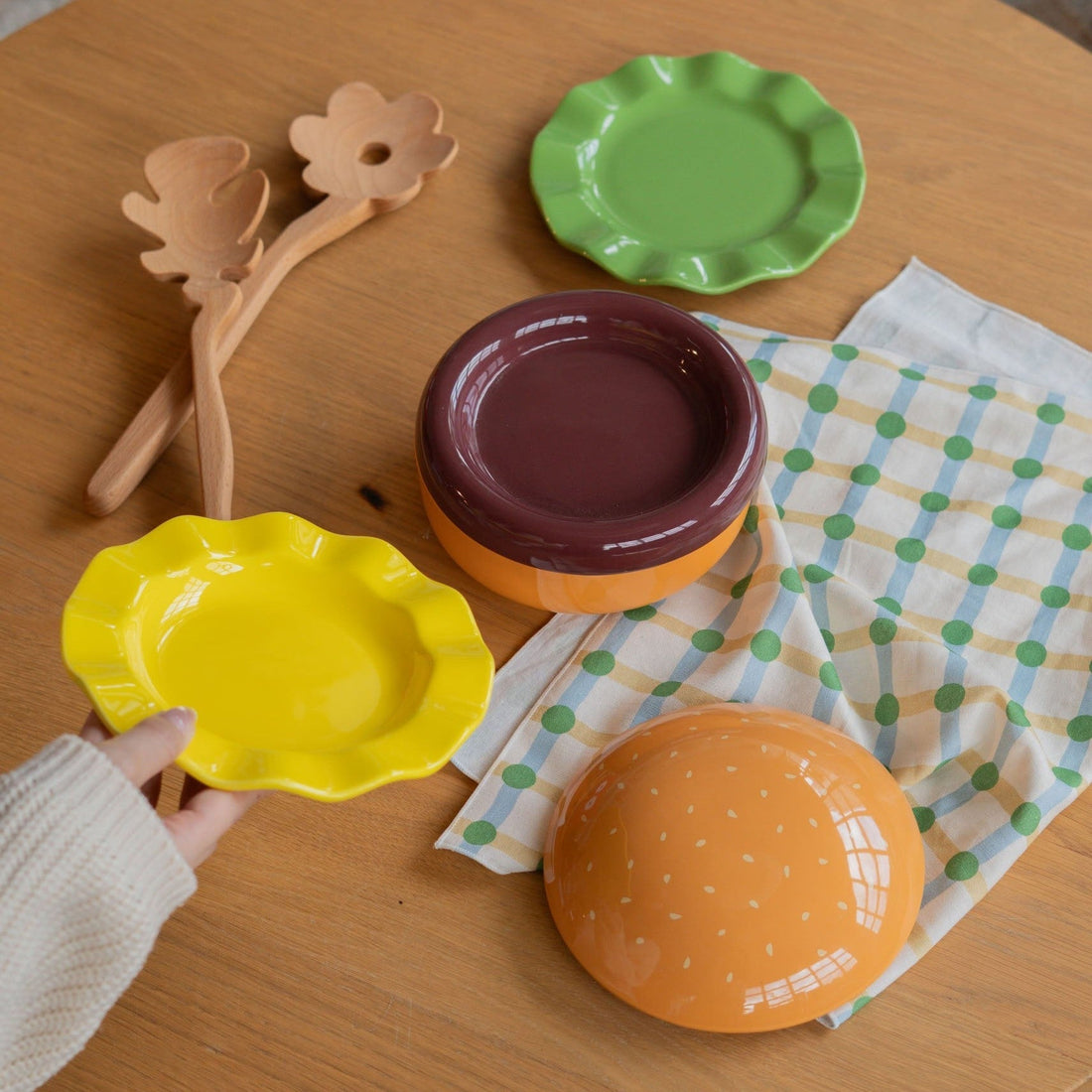 Hamburger Ceramic Tableware Collection