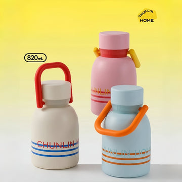 Portable Insulated Water Bottle – 316 Stainless Steel Thermal Flask with Strap Handle
