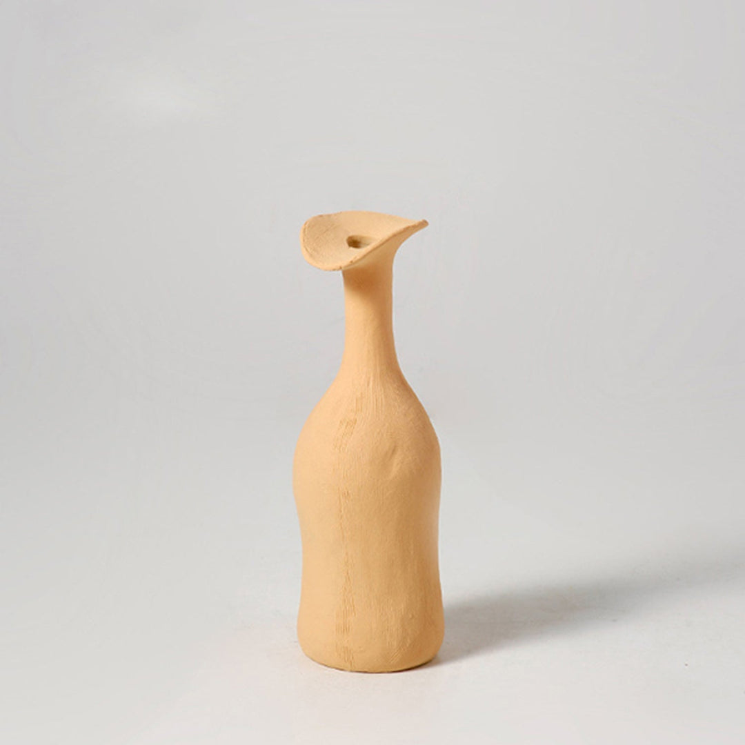 Morandi Color Textured Ceramic Vase Set – Modern Artistic Collection