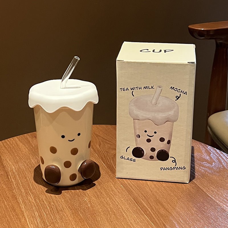 Cocoa Ceramic Straw Coffee Cup - StillMug