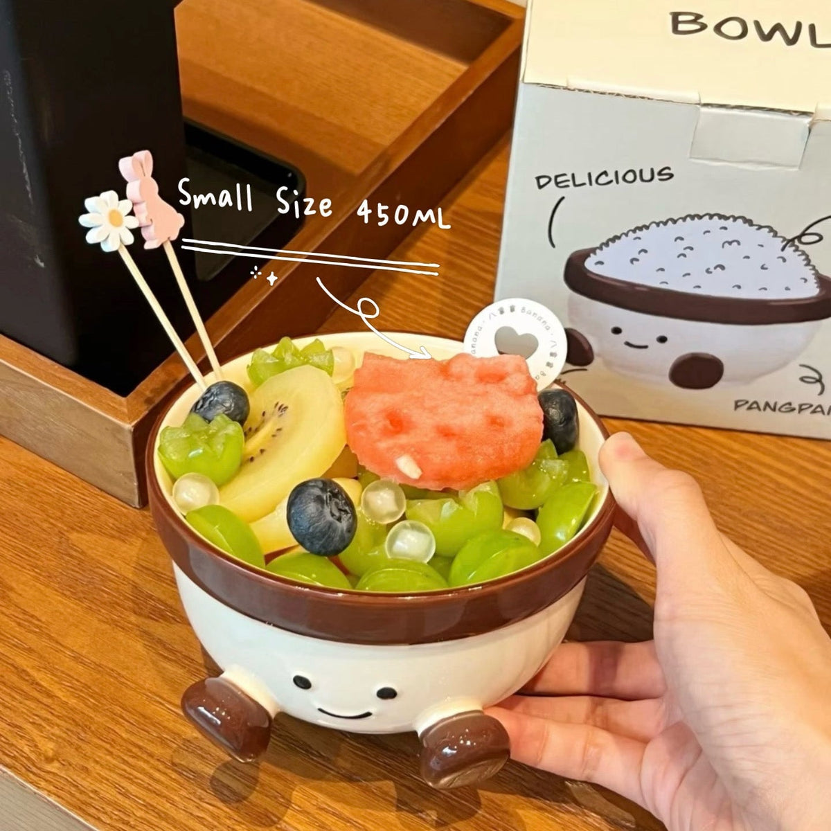 Cute Footed Ceramic Bowl with Little Feet - 1000ML - StillMug