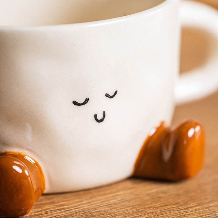 Hand-Painted Cocoa Bean Ceramic Coffee Mug - StillMug