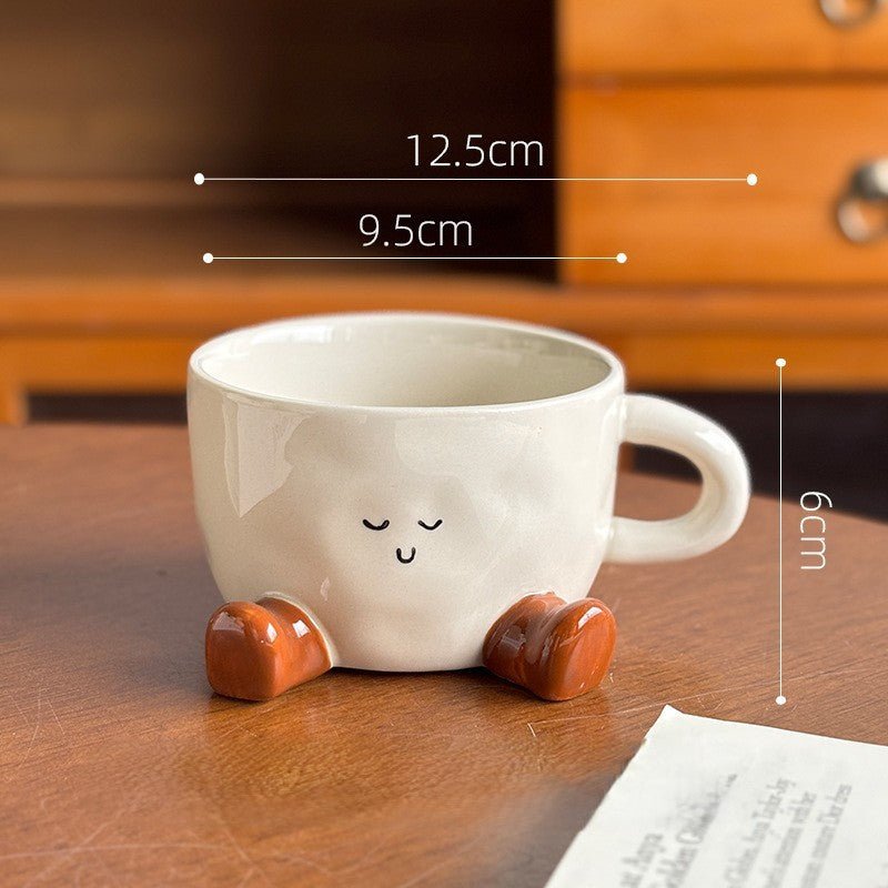 Hand-Painted Cocoa Bean Ceramic Coffee Mug - StillMug