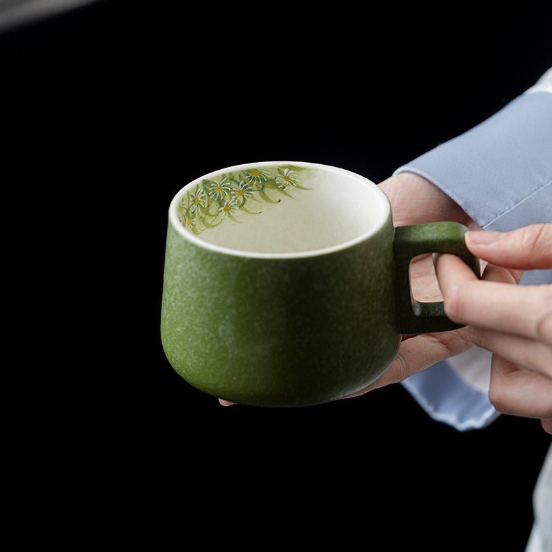 Hand-Painted Daisy Ceramic Tea & Coffee Collection - StillMug