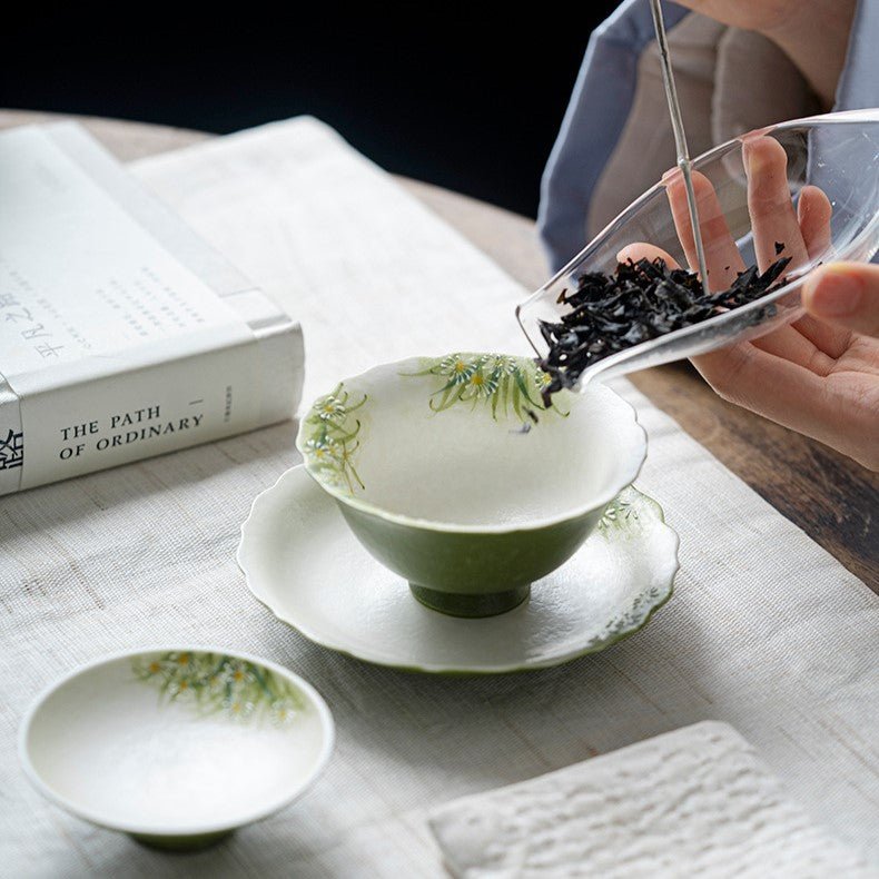 Hand-Painted Daisy Ceramic Tea & Coffee Collection - StillMug