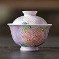 Hand-Painted Purple Peony Ceramic Tea & Coffee Collection - StillMug