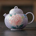 Hand-Painted Purple Peony Ceramic Tea & Coffee Collection - StillMug