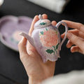 Hand-Painted Purple Peony Ceramic Tea & Coffee Collection - StillMug