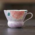 Hand-Painted Purple Peony Ceramic Tea & Coffee Collection - StillMug
