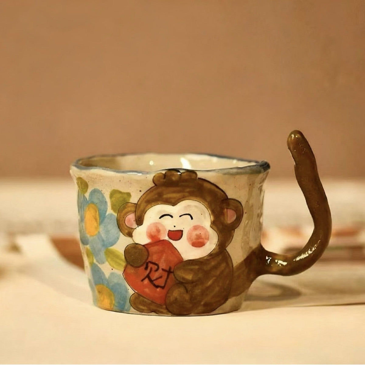 Handmade Rustic Cat Ceramic Coffee Mug - StillMug