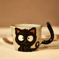 Handmade Rustic Cat Ceramic Coffee Mug - StillMug
