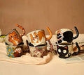 Handmade Rustic Cat Ceramic Coffee Mug - StillMug