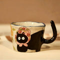 Handmade Rustic Cat Ceramic Coffee Mug - StillMug
