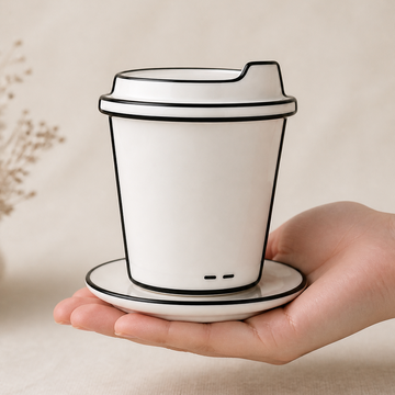 2D Comic Style Ceramic Coffee Mug