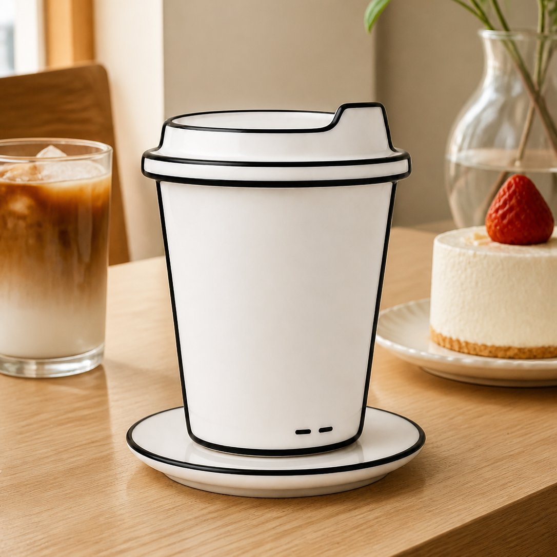 2D Comic Style Ceramic Coffee Mug